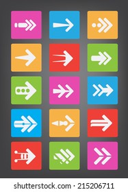 Colorful Arrow icon Vector