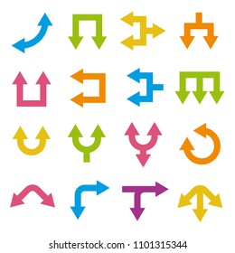 colorful arrow icons