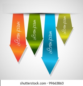 colorful arrow labels
