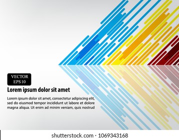 colorful arrow line modern background