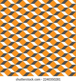 Colorful arrow pattern on orange background. Colorful Halloween modern backdrop design. Left and right arrow direction pattern background.