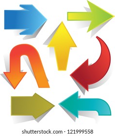 colorful arrow set