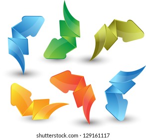 colorful arrow set