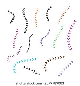 Colorful Arrow Set vector art design