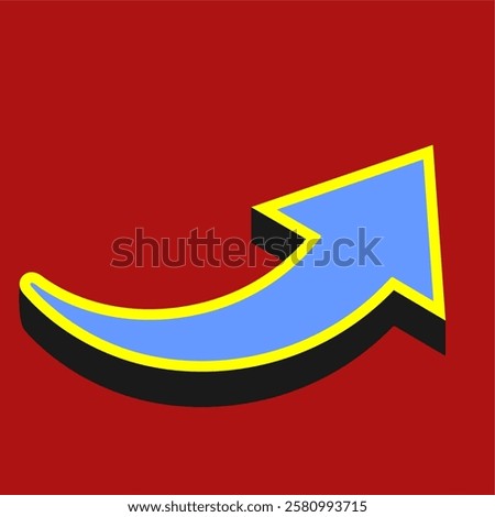 Colorful arrow symbols. Arrow isolated vector graphic elements.
