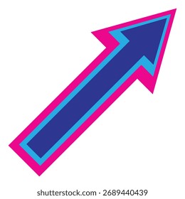 Diseño de Vector de flecha colorido vertical