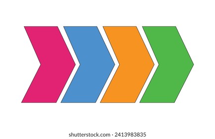 Colorful Arrow Vector Icon design