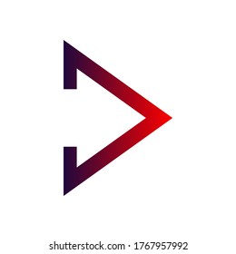 Colorful arrow Vector illustration isolated