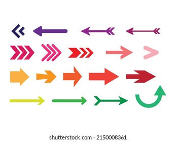 Colorful arrow for your design work print design UI design
