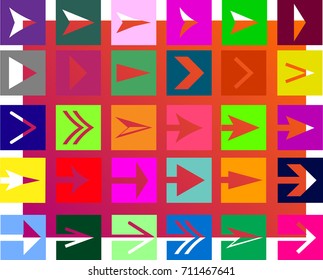 Colorful  arrows