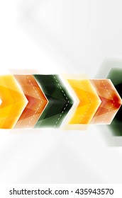 Colorful arrows composition. Vector web brochure, internet flyer, wallpaper or cover poster design.