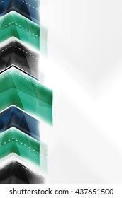 Colorful arrows composition. Vector web brochure, internet flyer, wallpaper or cover poster design.