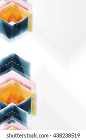 Colorful arrows composition. Vector web brochure, internet flyer, wallpaper or cover poster design.