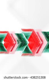 Colorful arrows composition. Vector web brochure, internet flyer, wallpaper or cover poster design.