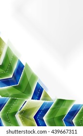 Colorful arrows composition. Vector web brochure, internet flyer, wallpaper or cover poster design.
