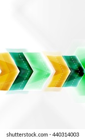 Colorful arrows composition. Vector web brochure, internet flyer, wallpaper or cover poster design.