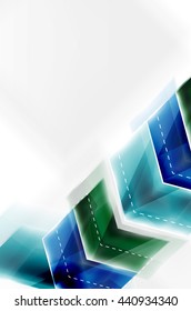 Colorful arrows composition. Vector web brochure, internet flyer, wallpaper or cover poster design.