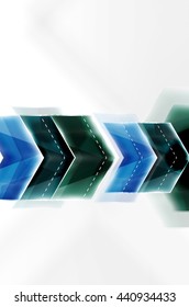 Colorful arrows composition. Vector web brochure, internet flyer, wallpaper or cover poster design.