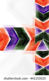 Colorful arrows composition. Vector web brochure, internet flyer, wallpaper or cover poster design.