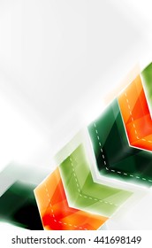 Colorful arrows composition. Vector web brochure, internet flyer, wallpaper or cover poster design.