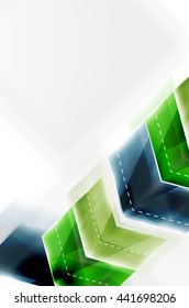 Colorful arrows composition. Vector web brochure, internet flyer, wallpaper or cover poster design.