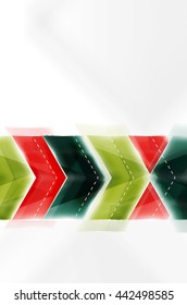 Colorful arrows composition. Vector web brochure, internet flyer, wallpaper or cover poster design.