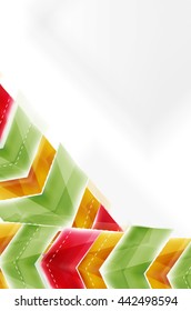 Colorful arrows composition. Vector web brochure, internet flyer, wallpaper or cover poster design.