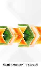 Colorful arrows composition. Vector web brochure, internet flyer, wallpaper or cover poster design.