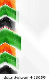 Colorful arrows composition. Vector web brochure, internet flyer, wallpaper or cover poster design.