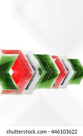 Colorful arrows composition. Vector web brochure, internet flyer, wallpaper or cover poster design.