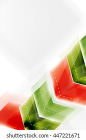 Colorful arrows composition. Vector web brochure, internet flyer, wallpaper or cover poster design.