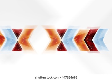 Colorful arrows composition. Vector web brochure, internet flyer, wallpaper or cover poster design.