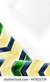 Colorful arrows composition. Vector web brochure, internet flyer, wallpaper or cover poster design.