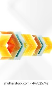 Colorful arrows composition. Vector web brochure, internet flyer, wallpaper or cover poster design.