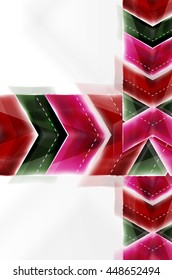 Colorful arrows composition. Vector web brochure, internet flyer, wallpaper or cover poster design.