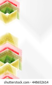 Colorful arrows composition. Vector web brochure, internet flyer, wallpaper or cover poster design.
