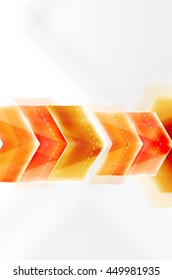 Colorful arrows composition. Vector web brochure, internet flyer, wallpaper or cover poster design.