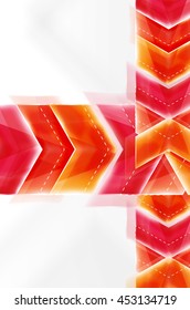 Colorful arrows composition. Vector web brochure, internet flyer, wallpaper or cover poster design.