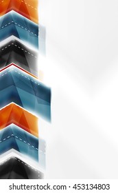 Colorful arrows composition. Vector web brochure, internet flyer, wallpaper or cover poster design.