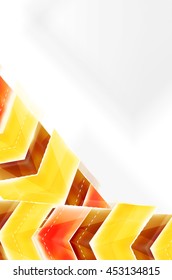 Colorful arrows composition. Vector web brochure, internet flyer, wallpaper or cover poster design.