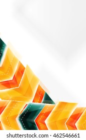 Colorful arrows composition. Vector web brochure, internet flyer, wallpaper or cover poster design.
