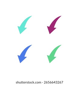 FLECHAS DE COLORES ELEMENTOS DE DISEÑO ARTE GRÁFICO
