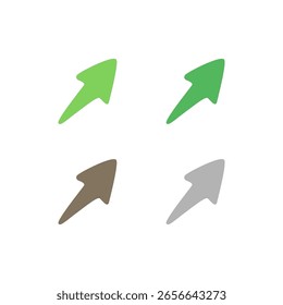 FLECHAS DE COLORES ELEMENTOS DE DISEÑO ARTE GRÁFICO