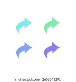 FLECHAS DE COLORES ELEMENTOS DE DISEÑO ARTE GRÁFICO