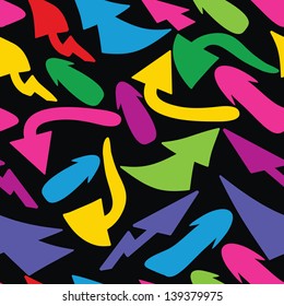 Colorful arrows  - seamless pattern