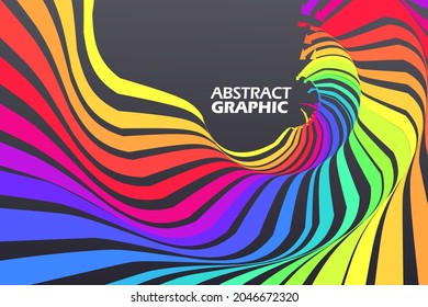 Colorful arrows that extend in a wavy shape, growth meaning.