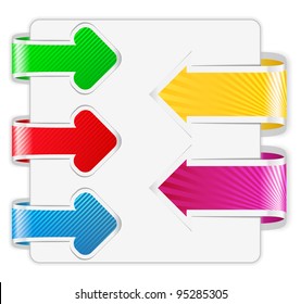Colorful Arrows, vector eps10 illustration
