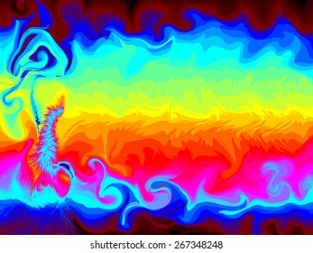 Colorful art abstract background