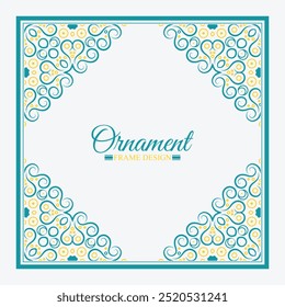 colorful art frame design template