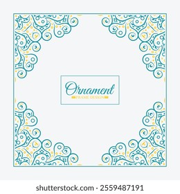 colorful art frame design template